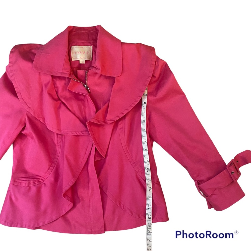Pink Jacket Size Small Cropped Zip - Picture 3 of 13